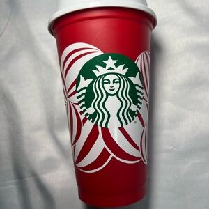 Starbucks Holiday Cup- Reusable Red Grande 16oz BPA Free Plastic Coffee 2024